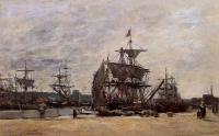 Boudin, Eugene - Deauville, Docked Boats